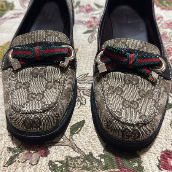 Gucci GG monogram loafers size 7 women’s - Picture 2 of 4